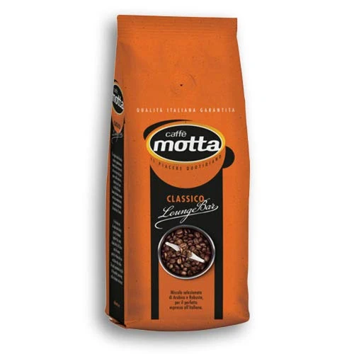 CAFFE' MOTTA Café en grano 6 kg, granos de café calidad Lounge Bar Espresso Clásico Mezcla arábica y robusta, Made in Italy (6 paquetes de 1 kg)