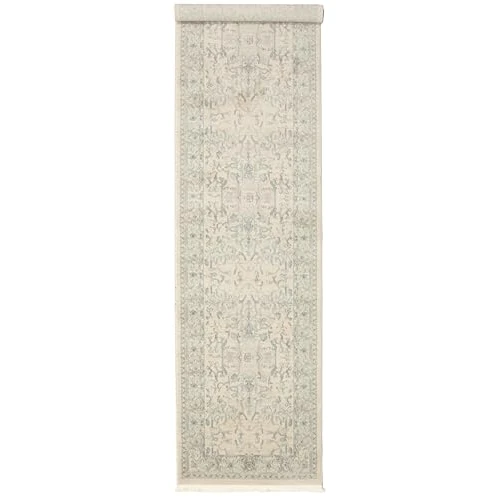 Offre limitee: RugVista Ziegler Manhattan Tapis Ziegler/Kazak Oriental, 80x400 cm, Coureur, Poil Moyen, Nettoyage à Sec, Salon, Salle de séjour, Chambre, Salle à Manger, Couloir, Beige/Clair Bleu de 168.00 EUR a 168.00 EUR (economie 0%)