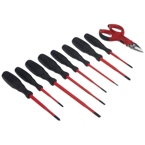 Zeitlich begrenztes Angebot: Intercable ao1714 Set 8 Schraubendreher mit Schere F1, rot von 89.47 € auf 80.62 € (10% Rabatt)
