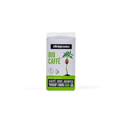 Offerta a tempo: ALTROMERCATO - Biocaffè 100% arabica biologico macinato per moka - caffè bio da Etiopia e America Latina - tostatura media con fine acidità - 250 g - 71% da 8.00 € a 2.29 €