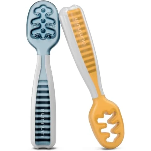 Oferta limitowana: NumNum GOOtensils Zestaw Łyżki dla Dziecka - Etap 1+2 Silikonowe Łyżek dla Niemowląt 6+ Miesięcy - Idealne Sztućców Maluchów do Nauki Jedzenia - Nie Zawiera BPA - 2 szt. (Niebieski/Pomarańczowy) z 82.99 zł na 82.99 zł (oszczędź 0.00%)