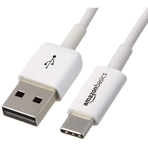 Oferta limitada: Amazon Basics - Cable USB Tipo C a USB-A 2.0 Macho (0.9 m), Color Blanco de 17.00 € a 6.64 € (ahorro 60.94%)