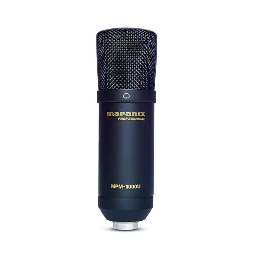 Offerta a tempo: Marantz Professional MPM1000U Microfono a Condensatore USB per Gaming, Streaming e Podcasting -Interfaccia Audio Integrata, Supporto da Scrivania, Plug-e-Play, Nero - 6% da 34.99 € a 32.81 €