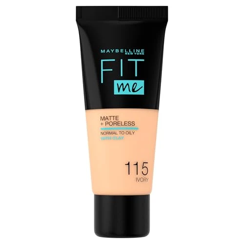 Limited offer: Maybelline Fit Me Foundation, Medium Coverage, Blendable With a Matte and Poreless Finish, For Normal to Oily Skin, Shade: 115 Ivory, 30ml from 9.96 EUR to 7.07 EUR (save 29%)