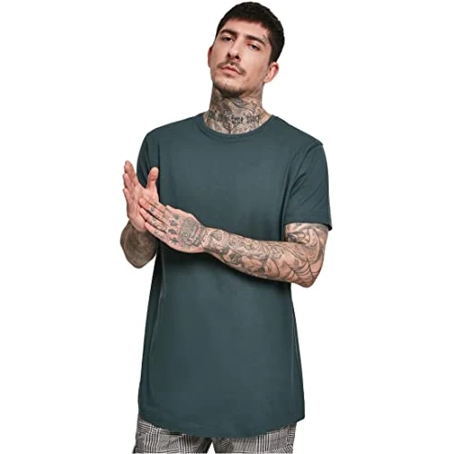 Offerta a tempo: Urban Classics Uomo T-Shirt Shaped Long Confezione da 1/3/5 - 40% da 12.90 € a 7.79 €