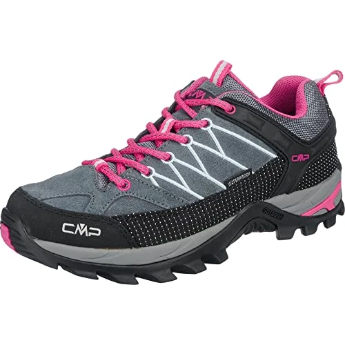 Offerta a tempo: CMP Rigel Low Wmn Trekking Shoes Wp, Scarpe da trekking Donna, Grey-Fuxia-Ice, 38 EU - 34% da 89.95 € a 58.95 €