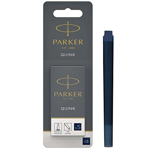 Offerta a tempo: PARKER Quink Ricariche per Penne Stilografiche, Cartucce Lunghe — 5% da 3,86 € a 3,67 €