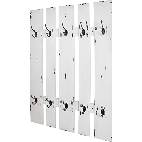 Zeitlich begrenztes Angebot: HAKU Wandgarderobe weiß, MDF, Metall - Maße: B 65 x H 100 x T 9 cm, Style: Industrial von 69.10 € auf 69.10 € (0.00% Rabatt)