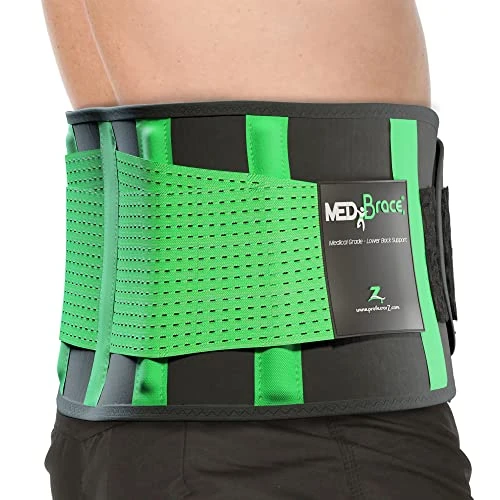 MEDiBrace Ceinture Lombaire de Soutien Orthèse Dorsale Légère et Respirante pour le Soutien mal du dos et le Soulagement de la Douleur du sciatiques pour Homme et Femme