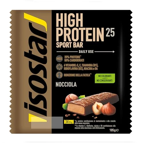 Offerta a tempo: Isostad High Protein Powerplay, Barrette Proteiche gusto Cioccolato e Nocciola - 3 x 35 g - 0.00% da 4.55 € a 4.55 €
