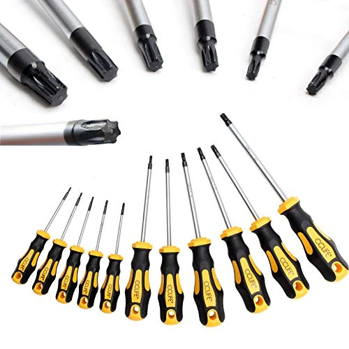 Oferta limitowana: CCLIFE 11pcs TX Screwdriver Set Torx Magnetic Star Screwdriver Set Screwdriver T6-T40 z 49.00 zł na 49.00 zł (oszczędź 0.00%)