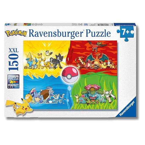 Offerta a tempo: Ravensburger - Puzzle Pokemon 150 Pezzi XXL | Puzzle 7 Anni o Più | Giochi Pokemon — 15% da 9,99 € a 8,49 €