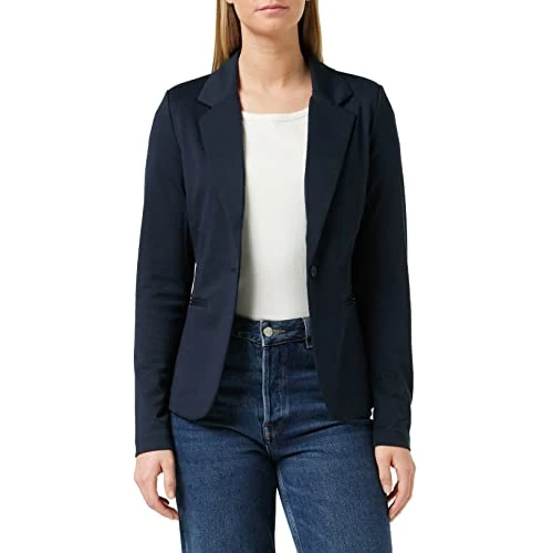 ICHI KATE BL, Blazer Donna, Blau (Total Eclipse Melange 14044), 38 (Talla produttore: M)