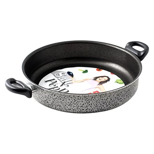 Tijdelijke aanbieding: Home Salt Peper pan met 2 handgrepen, anti-aanbaklaag, 26 cm, aluminium, zwart/grijs van 19.58 EUR naar 19.58 EUR (korting 0%)