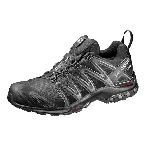 Zeitlich begrenztes Angebot: Salomon XA PRO 3D Gore-Tex, Herren Wasserdichte Trailrunning-Schuhe, Schwarz und Magnet, 47 1/3 von 170.00 € auf 126.13 € (26% Rabatt)