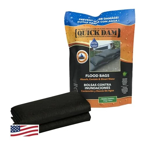 Limitiertes Angebot: Quick Dam QD1224-2 Water Activated Flood Bags 2/Pack, Black von 15.98 EUR auf 15.98 EUR (Spare 0%)