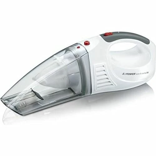 Offerta a tempo: SEVERIN Aspirapolvere Portatile 3 in 1, 120W, Aspira Liquidi, Cavo Auto 12V, Autonomia 18 min, Filtro Permanente, Stazione Ricarica, 39,5 x 11,0 x 14,0 cm, Bianco/Rosso - HV 7144 - 38% da 54.99 € a 33.99 €