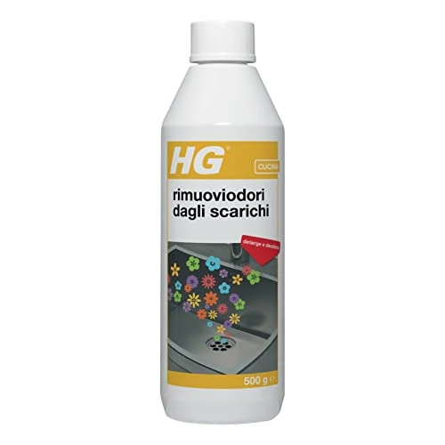 Offerta a tempo: HG Rimuoviodori Dagli Scarichi - Deodorante Neutralizzatore di Cattivi Odori per Ambienti con Formula Naturale e Sicura - 500 g - 52% da 10.49 € a 4.99 €
