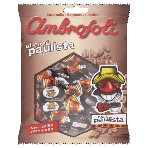 Limited offer: Ambrosoli Italian Coffee Candy, Made in Italy with Mono-origin Arabica Coffee Beans - Caffè Espresso Filled Candy - Italian Hard Candy Individually Wrapped - Café Paulista (5.29 oz | 150 g) from 1.59 EUR to 0.99 EUR (save 38%)