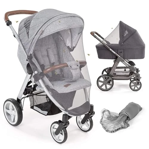 Offerta a tempo: Zamboo - Zanzariera Passeggino Universale e Carrozzine - Rete Zanzariera Passeggino Pieghevole a Maglia Fine - Premium, Robusta e Lavabile - Grigio Nero - 23% da 12.99 € a 9.99 €
