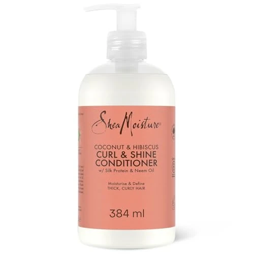 Offerta a tempo: SheaMoisture Balsamo Curl & Shine 384 ml – Conditioner per Capelli Ricci e Mossi con Cocco e Ibisco – Idratazione e Definizione Ricci - 38% da 19.99 € a 12.34 €
