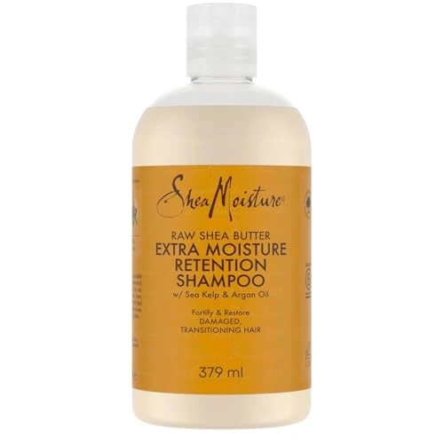 Offerta a tempo: SheaMoisture Shampoo Extra Moisture Retention con Burro di Karité Puro - Shampoo idratante per capelli ricci e corposi con olio di argan e alghe marine, senza solfati - 1 x 384 ml - 30% da 12.64 € a 8.85 €
