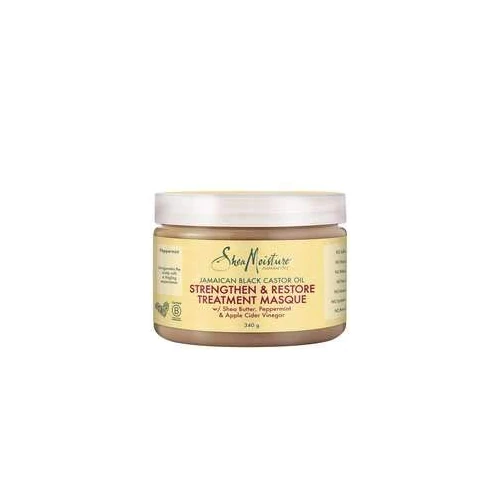 Offre limitée : Shea Moisture Masque Capillaire Fortifiant et Restaurateur à l'huile de ricin noir Jamaïcain et beurre de karité bio, Cheveux Secs, Abîmés 355ml de 13.96 € à 13.26 € (5% de remise)