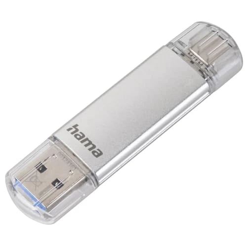 Limited-time offer: Hama 16Gb USB-C & USB-A Flash Drive, 40mb/s, Silver from 7.99 £ to 7.99 £ (save 0.00%)