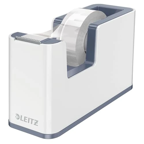 Offerta a tempo: LEITZ WOW Dispenser per nastro adesivo Dual Color, Base Appesantita, Nastro adesivo da 10 mt incluso, Bianco/Grigio, 53641001 - 0.00% da 18.89 € a 18.89 €
