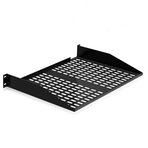 Limited-time offer: Pyle 2U Server Rack Shelf, Vented Shelves for Good Air Circulation, Cantilever Mount, Wall Mount Rack, Universal Device, Cabinet Shelf, Computer Case Mounting Tray, 1 pc, Black from 40.69 GBP to 40.69 GBP (save 0%)