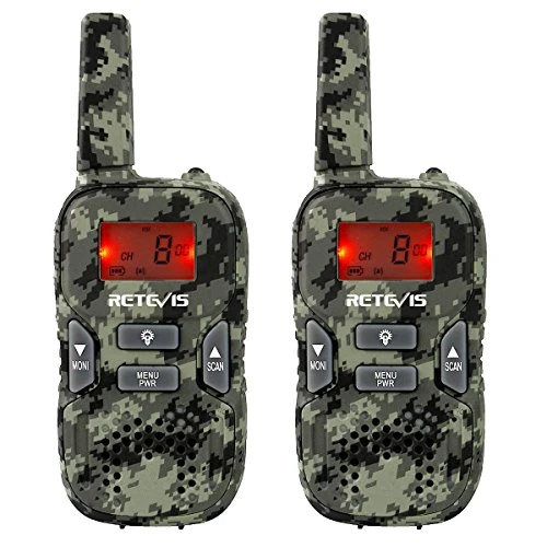 Offre limitée : Retevis RT33 Talkie Walkie Enfants, Jouet pour 6-12 Ans Enfant, Longue Portée 8 Canaux Lampe de Poche, Cadeaux pour Jeu Chasse Armée Explorez Aventure Extérieur (Camouflage,2 Pack) de 27.99 EUR à 27.99 EUR (remise 0%)
