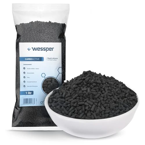 Zeitlich begrenztes Angebot: Wessper 1 Liter Aktivkohle Pellets 3 mm mit Hoher Adsorptionsfähigkeit | Kohle für die Filterung in Aquarien oder Teichfiltern | Hochreines Granulat für Luftreinigung, zur Wasseraufbereitung von 13.99 € auf 13.99 € (0.00% Raba