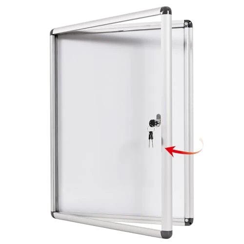 Zeitlich begrenztes Angebot: SWANCROWN Schaukasten 4 x A4, Abschließbar, Magnetisch, Aushangkasten Alu von 60.99 € auf 55.99 € (8% Rabatt)
