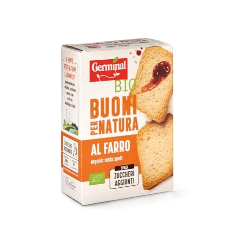 Offerta a tempo: Germinal Bio Fette Biscottate Farro - 200 gr - 37% da 2.99 € a 1.89 €