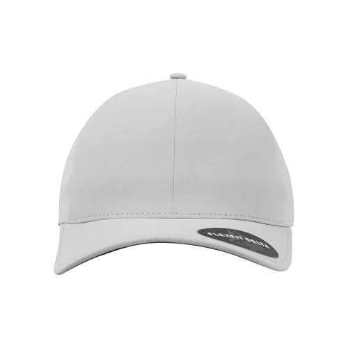 Oferta limitowana: Flexfit Delta czapka bejsbolowa uniseks z poliestru, wodoodporna, bez szwów, z elastyczną elastyczną taśmą elastyczną, zamknięta na całym obwodzie, dla kobiet i mężczyzn, Silver, L-XL z 89.67 zł na 89.67 zł (oszczędź 0.00%)