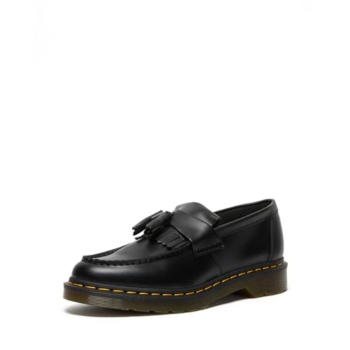 Dr. Martens Tassel Loafer, Mocassino Unisex-Adulto, Black Smooth, 45 EU