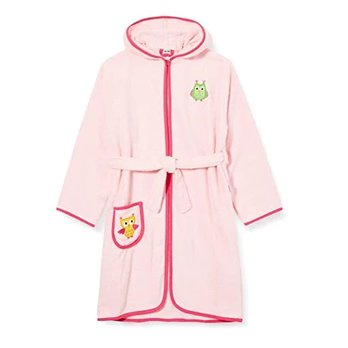 Limited-time offer: Playshoes Girl's Terry Bathrobe Owl,Bathrobe, Pink (Rosa), 134 from 47.93 £ to 42.99 £ (save 10.31%)