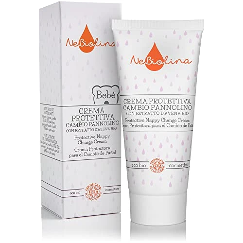 Nebiolina Crema protettiva cambio pannolino Bambino - Ecobio - Naturale - Italiano - Lenitivo - 100 ml