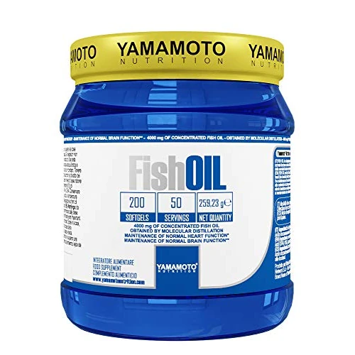 YAMAMOTO NUTRITION YAMAMOTO NUTRITION Fish OIL 200 softgels 400 mg, pro Dosis,Die ideale Wahl für Ihre Herzgesundheit.