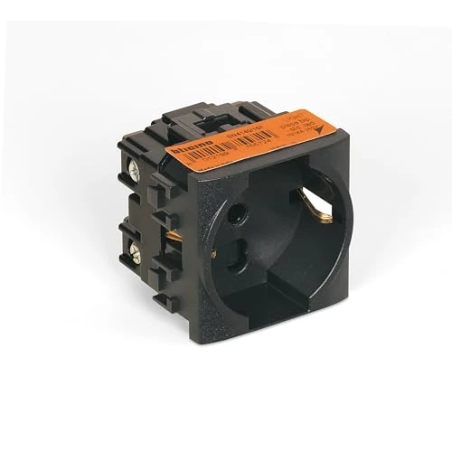 Offerta a tempo: BTICINO SL4140/16F Presa Schuko Livinglight, Presa Elettrica da Muro Standard Tedesco e Italiano 10/16A, Alveoli Protetti, 2 Moduli, Colore Nero Antracite, Made in Italy - 34% da 21.99 € a 14.50 €