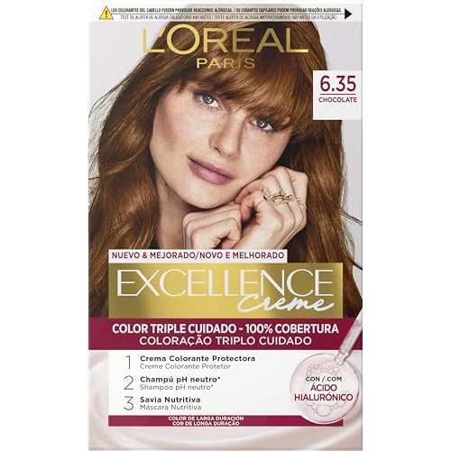 Offerta a tempo: L'Oréal Paris Excellence Creme Tinte Permanente - Tono 6.35 Chocolate - 12% da 11.23 € a 9.90 €