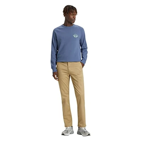 Dockers Alpha Original Slim, Pantaloni Uomo, Beige (New British Khaki), 32W / 32L