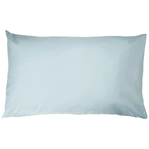 Amazon Basics Taies d'oreiller en microfibre, Bleu Spa, 50x80 cm (Lot de 2)