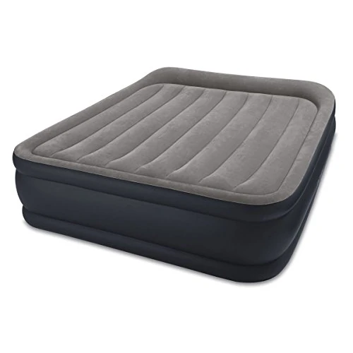 Limited-time offer: Intex Queen Deluxe Pillow Rest with Fibre-Tech Bip Queen Air Bed - Grey/Blue from 79.95 GBP to 79.95 GBP (save 0%)