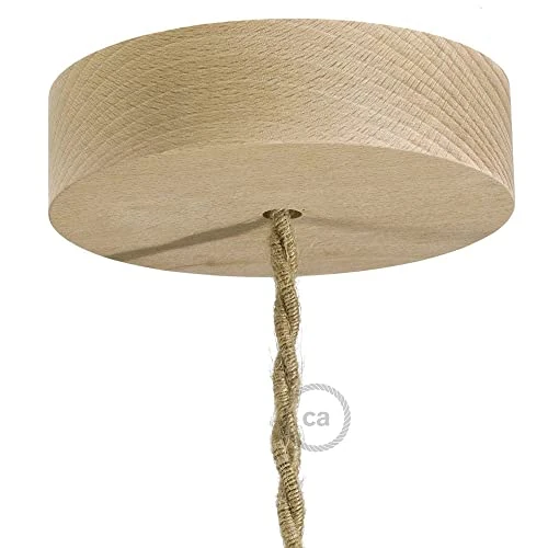 Oferta limitada: creative cables Kit para Florón rosetón de madera para lámparas colgantes, fácil montaje y conexionado, embellecedor de techo Ø 120 mm. Incluye instrucciones- Color Neutro madera natural de 18.30 € a 18.30 € (ahorro 0.00%)