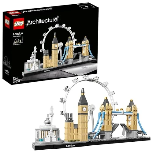 Offre limitee: LEGO 21034 Architecture Londres Maquette à Construire, London Eye, Big Ben, Tower Bridge, à Construire, Modèle de Collection Adultes de 39.99 EUR a 27.99 EUR (economie 30%)