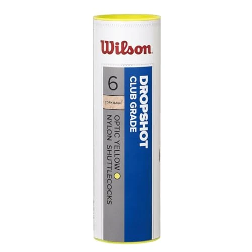 Oferta limitada: Wilson Shuttlecocks, Dropshot Volantes De Bádminton Tubo 6 Unidades Unisex Amarillo Adulto, Pieces de 12.00 € a 12.00 € (ahorro 0.00%)