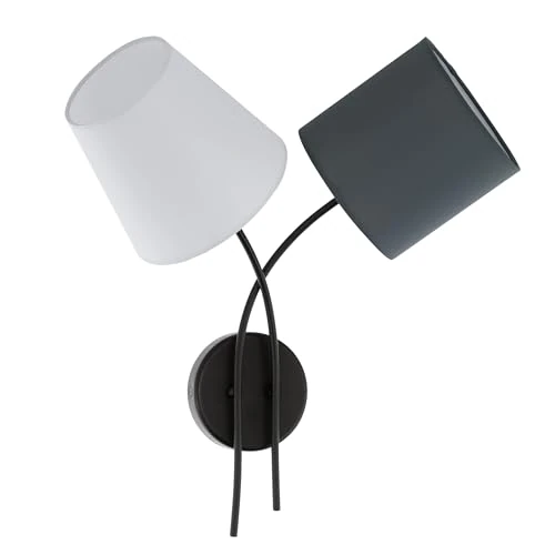Oferta limitada: Eglo Lámpara de pared Almeida, aplique textil de 2 luces, material: acero de 22.94 € a 22.94 € (ahorro 0.00%)