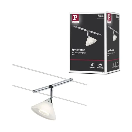 Tijdelijke aanbieding: Paulmann 94138 Colmar Kabelspot, aanvulling voor kabelsysteem, maximaal 10W, chroom satijn, zonder verlichtingsmiddel van 22.49 € naar 16.26 € (28% korting)
