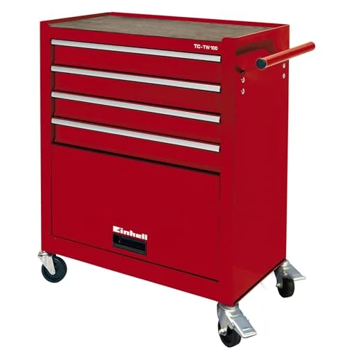 Offerta a tempo: Einhell TC-TW 100 Carrello da Officina, Portata Massima 75 Kg, Rosso Rosso - 36% da 184.95 € a 119.00 €
